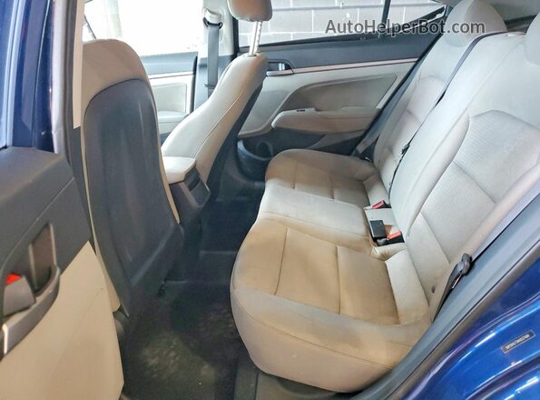 5NPD84LF0HH037484 2017 HYUNDAI ELANTRA Синий Вид задних сидений
