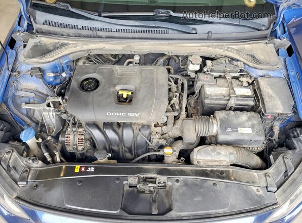 5NPD84LF0HH037484 2017 HYUNDAI ELANTRA Синий Вид задней части салона