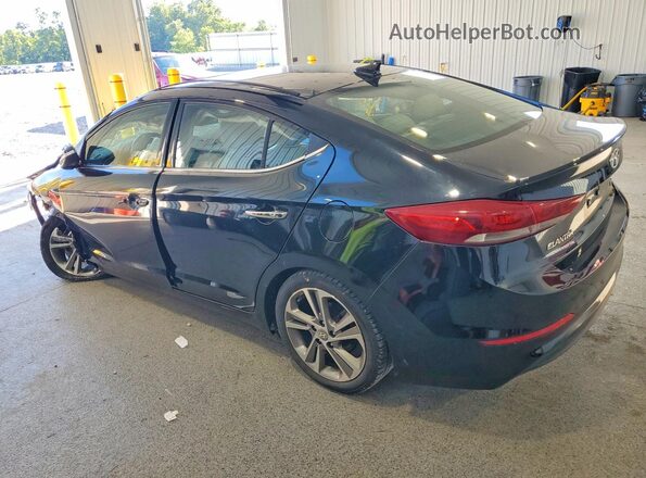 5NPD84LF0HH061252 2017 HYUNDAI ELANTRA Black Rear left