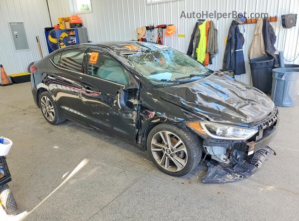 5NPD84LF0HH061252 2017 HYUNDAI ELANTRA Black Front right