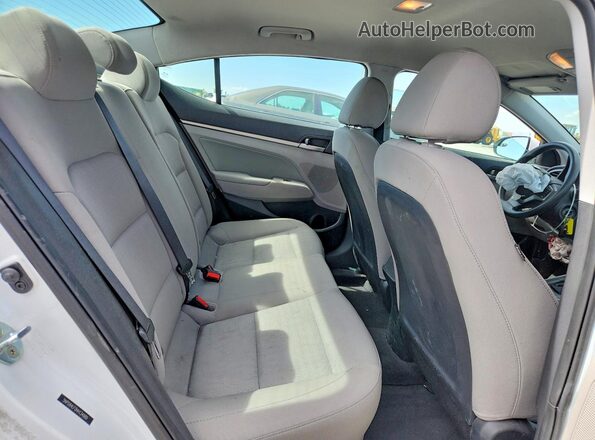 5NPD84LF0HH134989 2017 HYUNDAI ELANTRA White უკანა სავარძლების ხედი