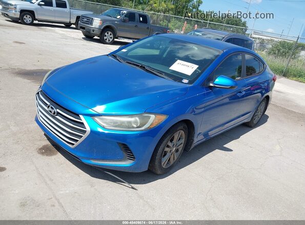 5NPD84LF0HH150304 2017 HYUNDAI ELANTRA Blue Front left