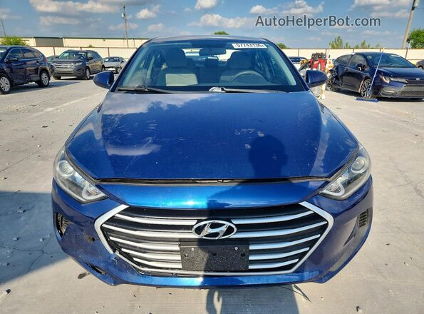5NPD84LF0HH168933 2017 HYUNDAI ELANTRA Blue Вид спереду