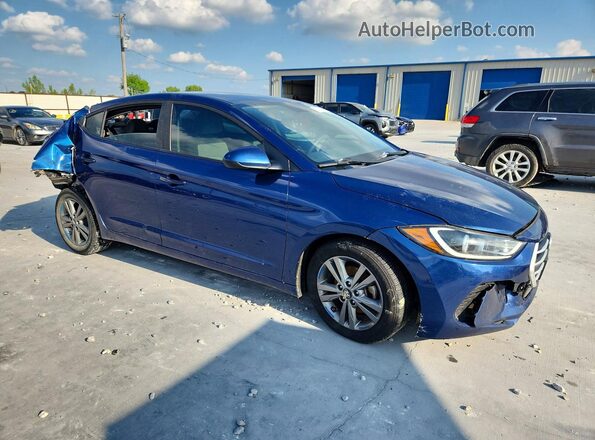 5NPD84LF0HH168933 2017 HYUNDAI ELANTRA Blue Передня права чверть