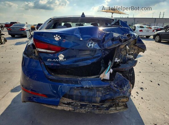 5NPD84LF0HH168933 2017 HYUNDAI ELANTRA Blue Вид ззаду
