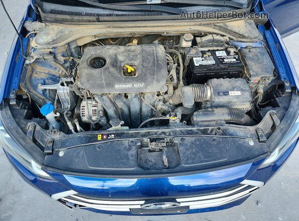 5NPD84LF0HH168933 2017 HYUNDAI ELANTRA Blue Вид задньої частини салону