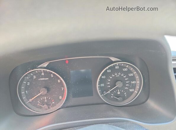 5NPD84LF0HH168933 2017 HYUNDAI ELANTRA Blue Вид щитка приладів