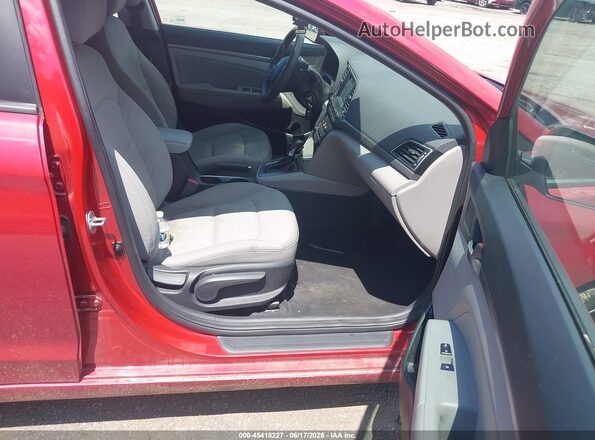 5NPD84LF0HH185943 2017 HYUNDAI ELANTRA Red Widok wnętrza z przodu