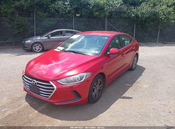 5NPD84LF0HH185943 2017 HYUNDAI ELANTRA Red Przód lewy
