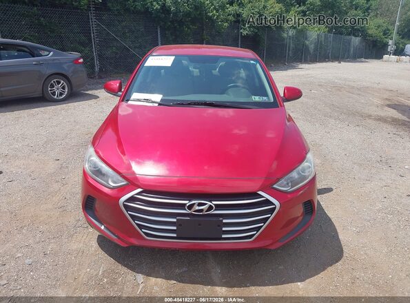 5NPD84LF0HH185943 2017 HYUNDAI ELANTRA Red Widok zestawu wskaźników