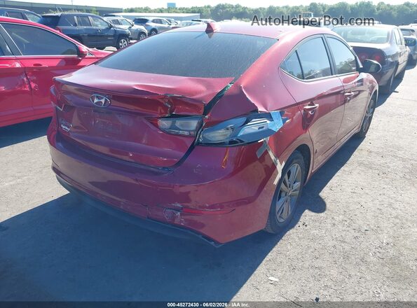 5NPD84LF0HH186509 2017 HYUNDAI ELANTRA Red Задня права чверть