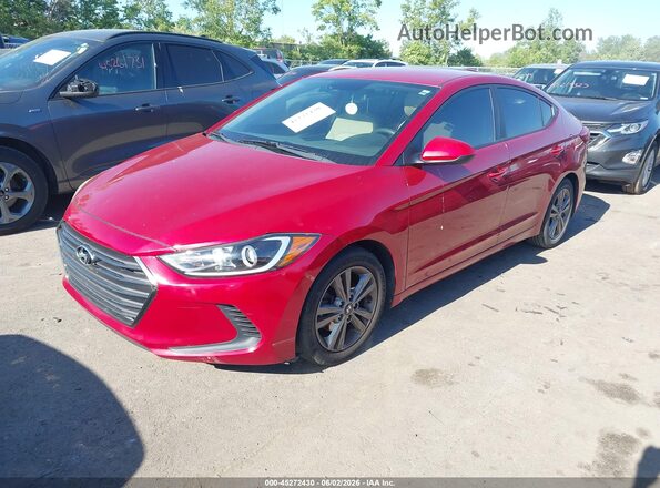 5NPD84LF0HH186509 2017 HYUNDAI ELANTRA Red Передня ліва чверть