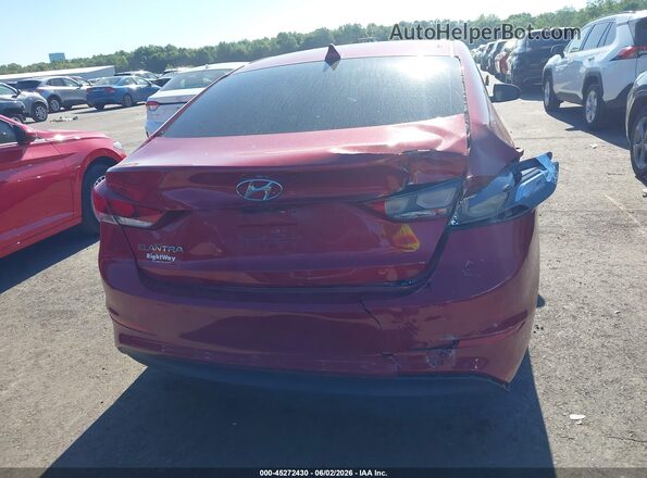 5NPD84LF0HH186509 2017 HYUNDAI ELANTRA Red 