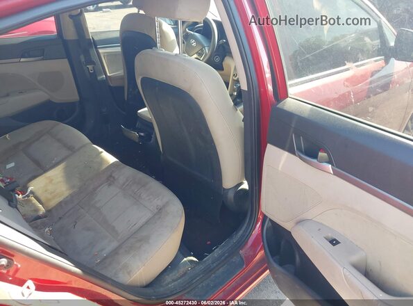 5NPD84LF0HH186509 2017 HYUNDAI ELANTRA Red Вид наклейки з VIN-кодом