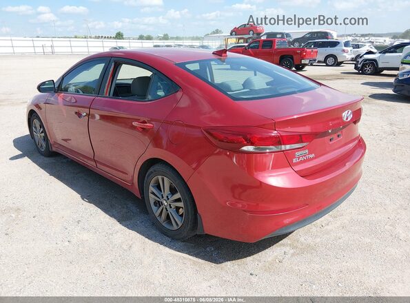 5NPD84LF0JH225105 2018 HYUNDAI ELANTRA Красный Задняя левая четверть