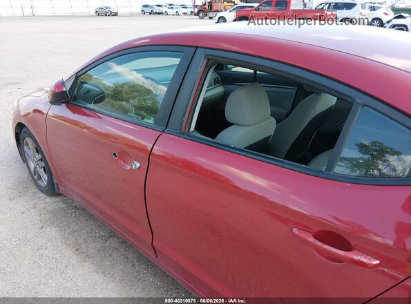 5NPD84LF0JH225105 2018 HYUNDAI ELANTRA Красный Вид спереди
