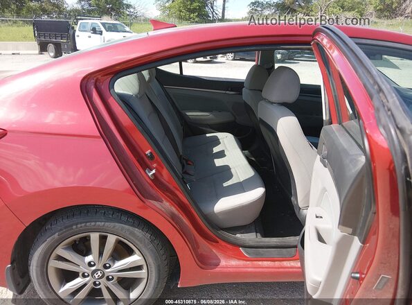 5NPD84LF0JH225105 2018 HYUNDAI ELANTRA Красный Вид наклейки с VIN-кодом