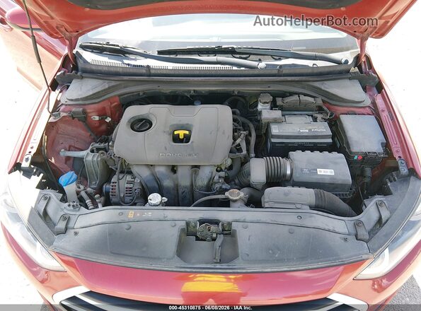 5NPD84LF0JH225105 2018 HYUNDAI ELANTRA Красный Вид сзади