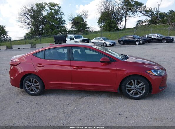 5NPD84LF0JH225105 2018 HYUNDAI ELANTRA Красный Вид задней части салона