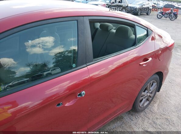 5NPD84LF0JH225105 2018 HYUNDAI ELANTRA Красный 
