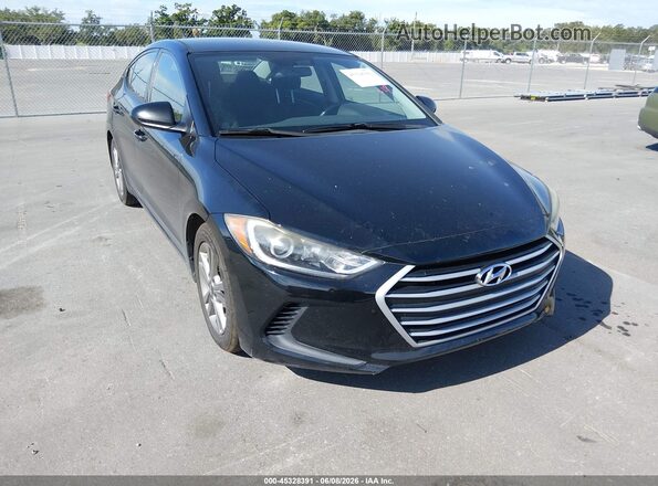 5NPD84LF0JH236153 2018 HYUNDAI ELANTRA Black Vista frontal