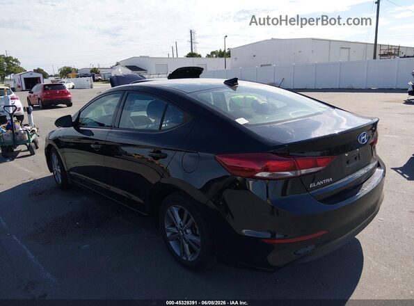5NPD84LF0JH236153 2018 HYUNDAI ELANTRA Black Trasero izquierdo