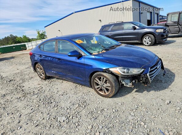 5NPD84LF0JH284347 2018 HYUNDAI ELANTRA Blue წინა მარჯვენა