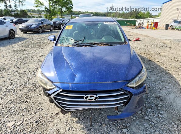 5NPD84LF0JH284347 2018 HYUNDAI ELANTRA Blue წინა ხედი
