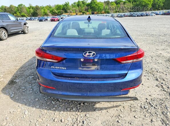 5NPD84LF0JH284347 2018 HYUNDAI ELANTRA Blue უკანა ხედი
