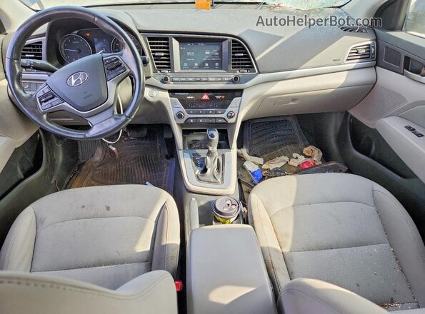5NPD84LF0JH284347 2018 HYUNDAI ELANTRA Blue წინა პანელის ხედი