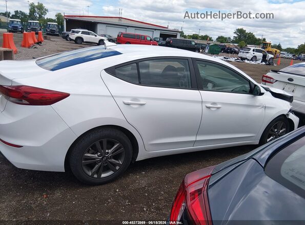 5NPD84LF0JH285739 2018 HYUNDAI ELANTRA White Սալոնի հետևի տեսք