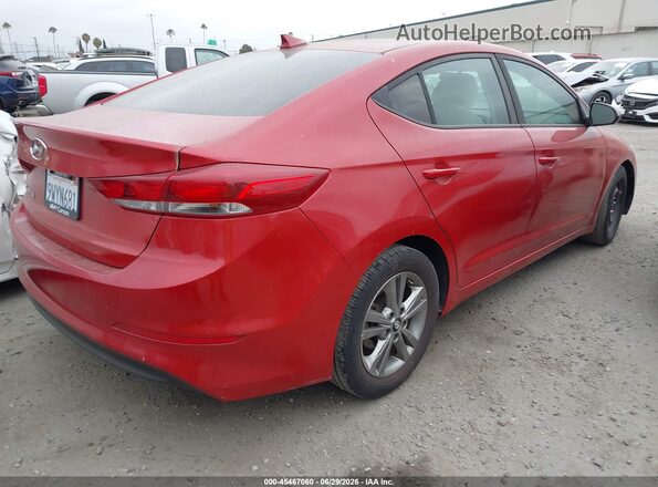 5NPD84LF0JH294652 2018 HYUNDAI ELANTRA Red Trasero derecho