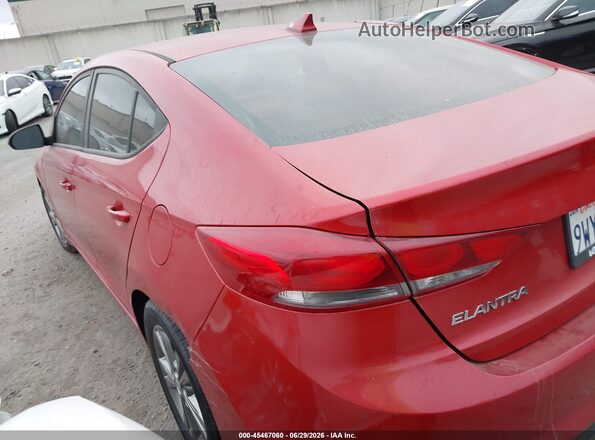 5NPD84LF0JH294652 2018 HYUNDAI ELANTRA Red Trasero izquierdo