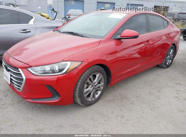 5NPD84LF0JH294652 2018 HYUNDAI ELANTRA Red Vista tres cuartos delantera izquierda