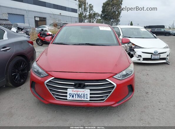 5NPD84LF0JH294652 2018 HYUNDAI ELANTRA Red Vista del cuadro de instrumentos