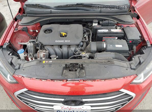 5NPD84LF0JH294652 2018 HYUNDAI ELANTRA Red Vista trasera