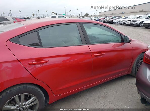 5NPD84LF0JH294652 2018 HYUNDAI ELANTRA Red Vista interior trasera