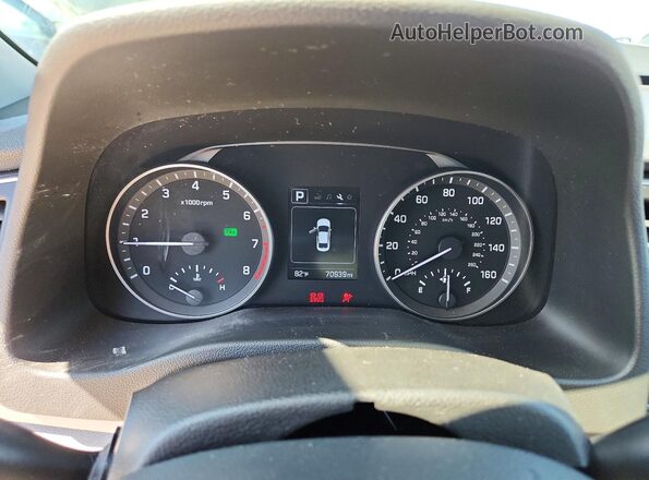 5NPD84LF0JH310896 2018 HYUNDAI ELANTRA Silver ხელსაწყოთა პანელის ხედი