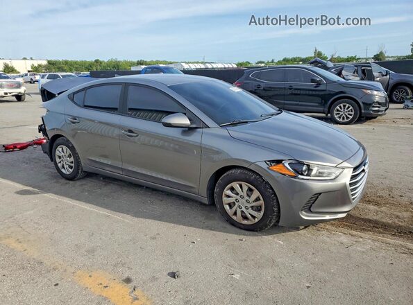 5NPD84LF0JH322949 2018 HYUNDAI ELANTRA Серый Передняя правая четверть