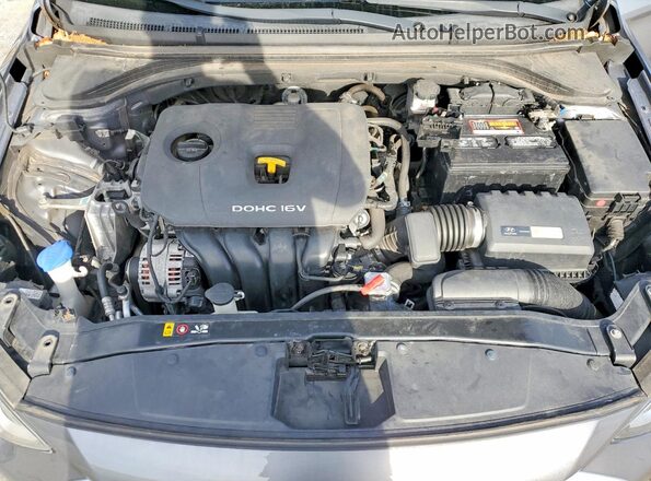 5NPD84LF0JH322949 2018 HYUNDAI ELANTRA Серый Вид задней части салона