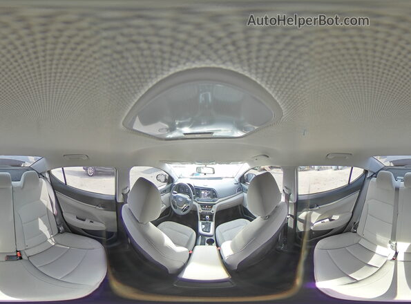 5NPD84LF0JH322949 2018 HYUNDAI ELANTRA Серый Панорамный вид салона 360°