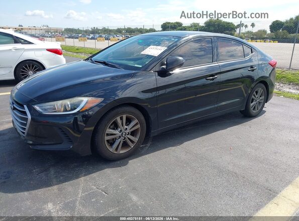 5NPD84LF0JH332767 2018 HYUNDAI ELANTRA Черный Передняя левая четверть