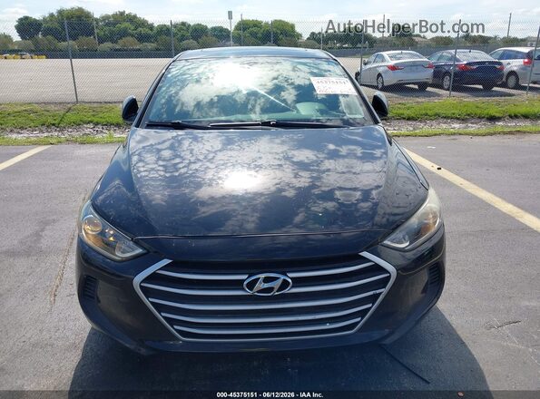 5NPD84LF0JH332767 2018 HYUNDAI ELANTRA Черный Вид задней части салона
