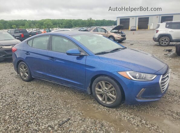 5NPD84LF0JH342389 2018 HYUNDAI ELANTRA Синий Передняя правая четверть