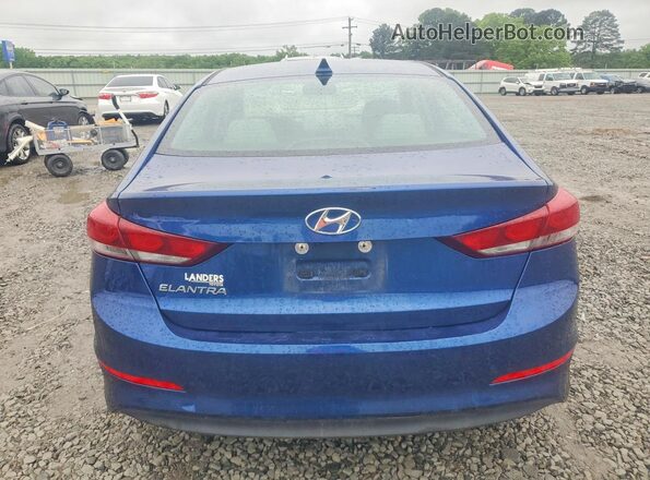 5NPD84LF0JH342389 2018 HYUNDAI ELANTRA Синий Вид сзади