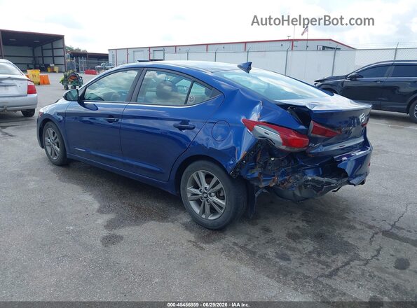 5NPD84LF0JH352792 2018 HYUNDAI ELANTRA Blue Tył lewy