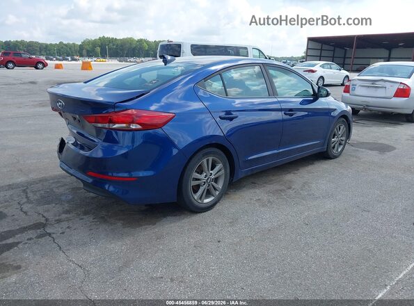 5NPD84LF0JH352792 2018 HYUNDAI ELANTRA Blue Tył prawy