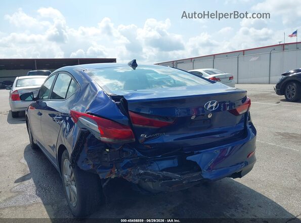 5NPD84LF0JH352792 2018 HYUNDAI ELANTRA Blue Widok z przodu