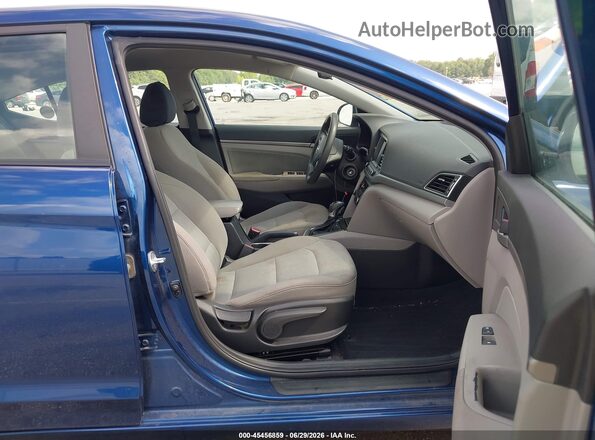 5NPD84LF0JH352792 2018 HYUNDAI ELANTRA Blue Widok wnętrza z przodu