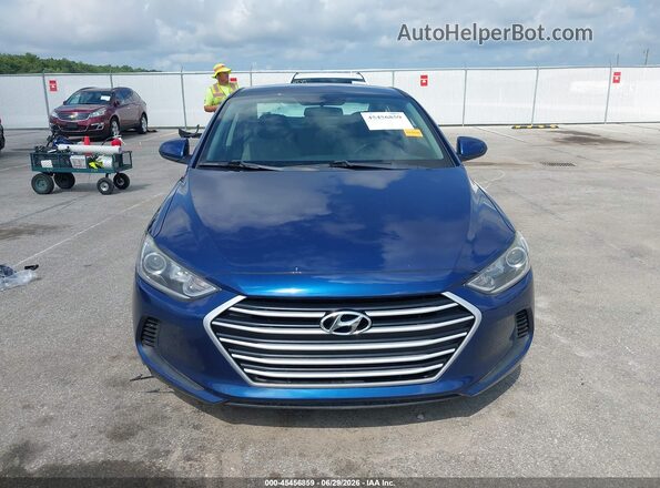 5NPD84LF0JH352792 2018 HYUNDAI ELANTRA Blue Widok zestawu wskaźników